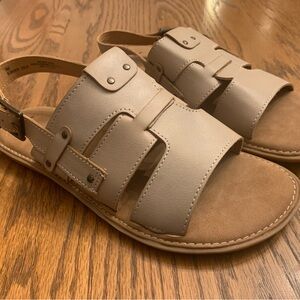 Born Women's Tan Slingback Slide Sandals